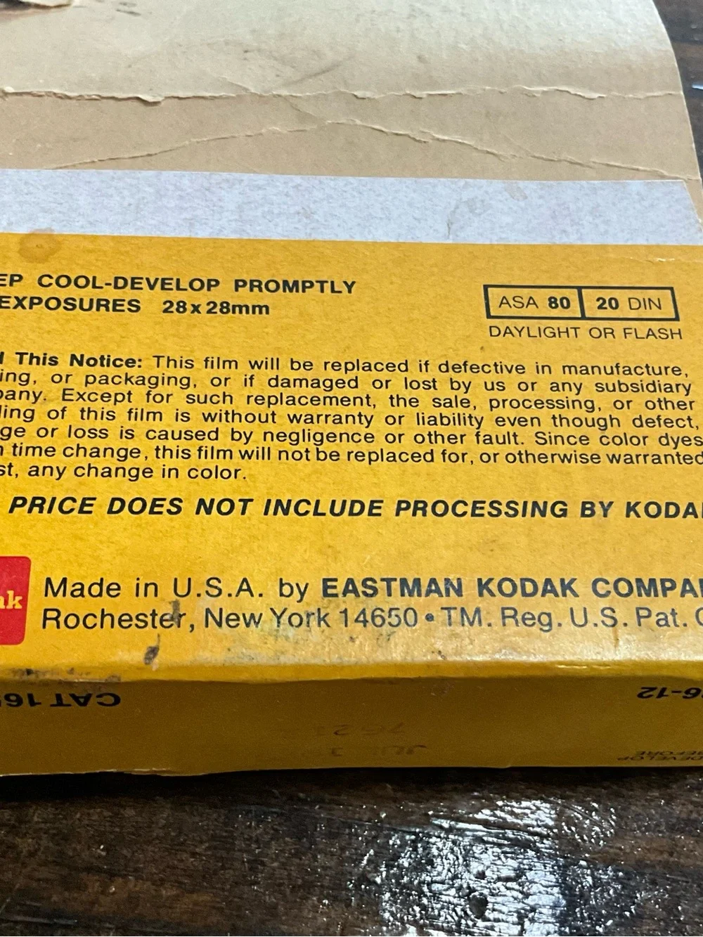 Vintage Kodak 126-12 Exp Kodacolor II Color Negative Film July 1975 Unopened